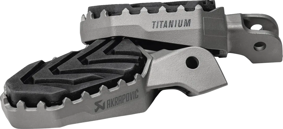 Akrapovic Adventure Foot Pegs - Titanium - Bmw F-Bm13t1 1