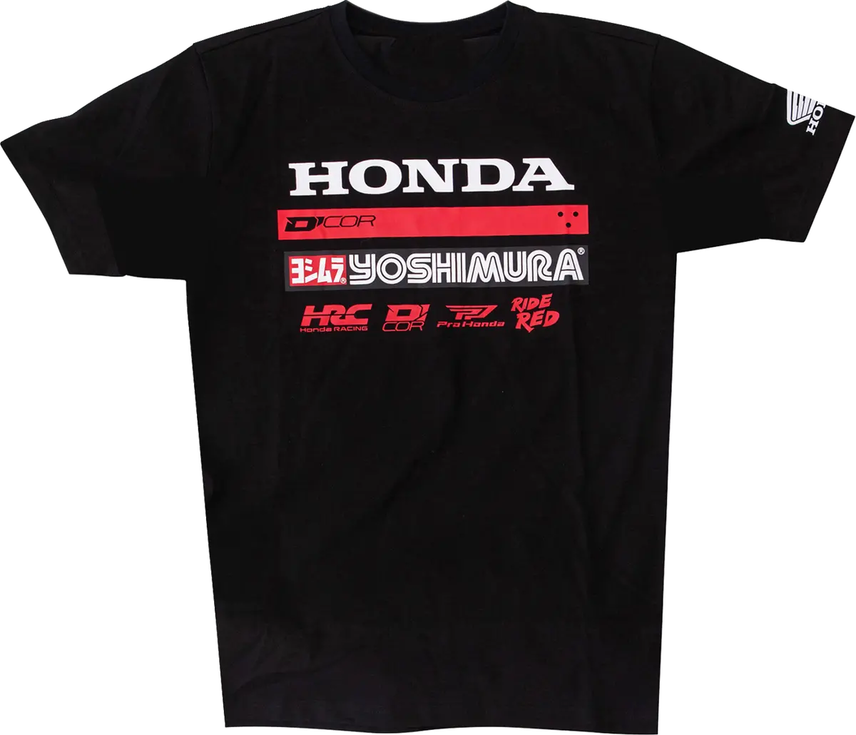 D'cor Visuals Honda Factory2 T-Shirt - Black - 2Xl 80-131-5 1