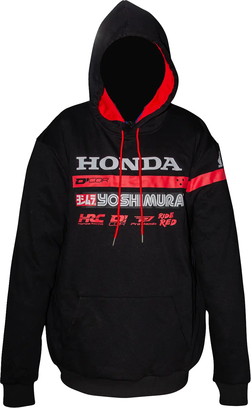 D'cor Visuals Honda Factory2 Sweatshirt - Black - Medium 85-217-2 1