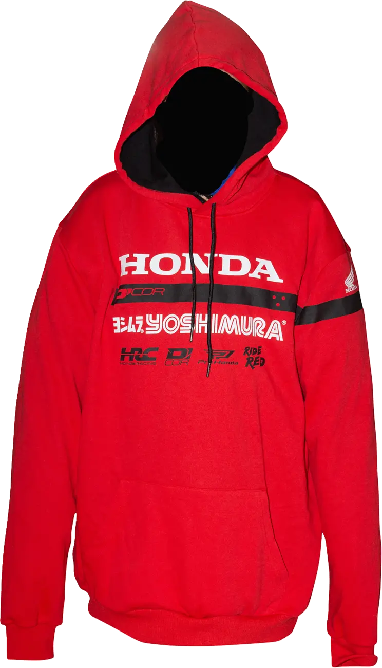 D'cor Visuals Honda Factory2 Sweatshirt - Red - Xl 85-218-4 1