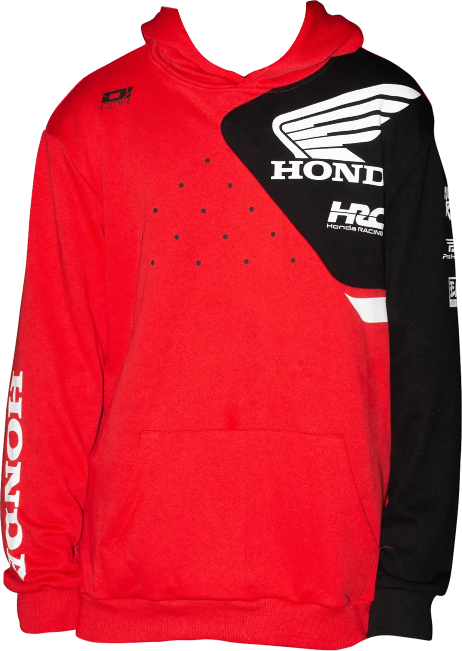 D'cor Visuals Honda Team2 Sweatshirt - Red - Large 85-219-3 1