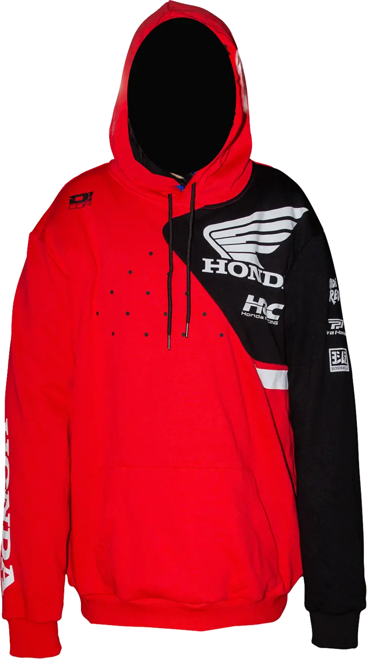 D'cor Visuals Honda Team2 Sweatshirt - Red - Xl 85-219-4 2