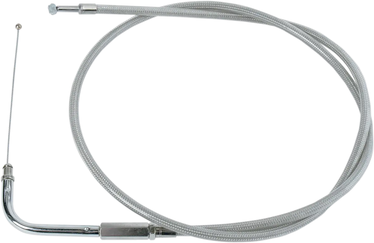 Drag Specialties Stainless Braided Throttle Cable - 41" 5333400B 1