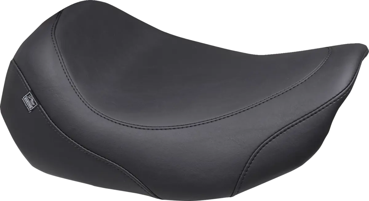 Mustang Wide Tripper™ Solo Seat - No Backrest Receiver - Black Stitch - Flt/Flh '23-'25 88603 1