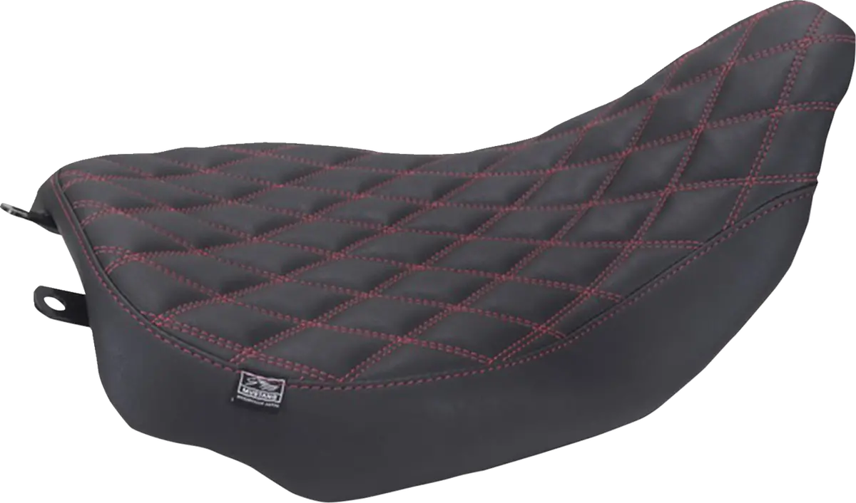 Mustang Runaround™ Solo Seat - Double Diamond - Dark Cherry Stitch - Flt/Flh '23-'25 88020Dc 1