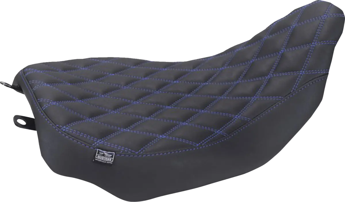 Mustang Runaround™ Solo Seat - Double Diamond - Sky Blue Stitch - Flt/Flh '23-'25 88020Sb 1