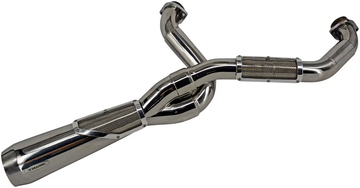 Trask 2-Into-1 Big Sexy Exhaust System - Stainless - M8 Softail Tm-5132Po 2