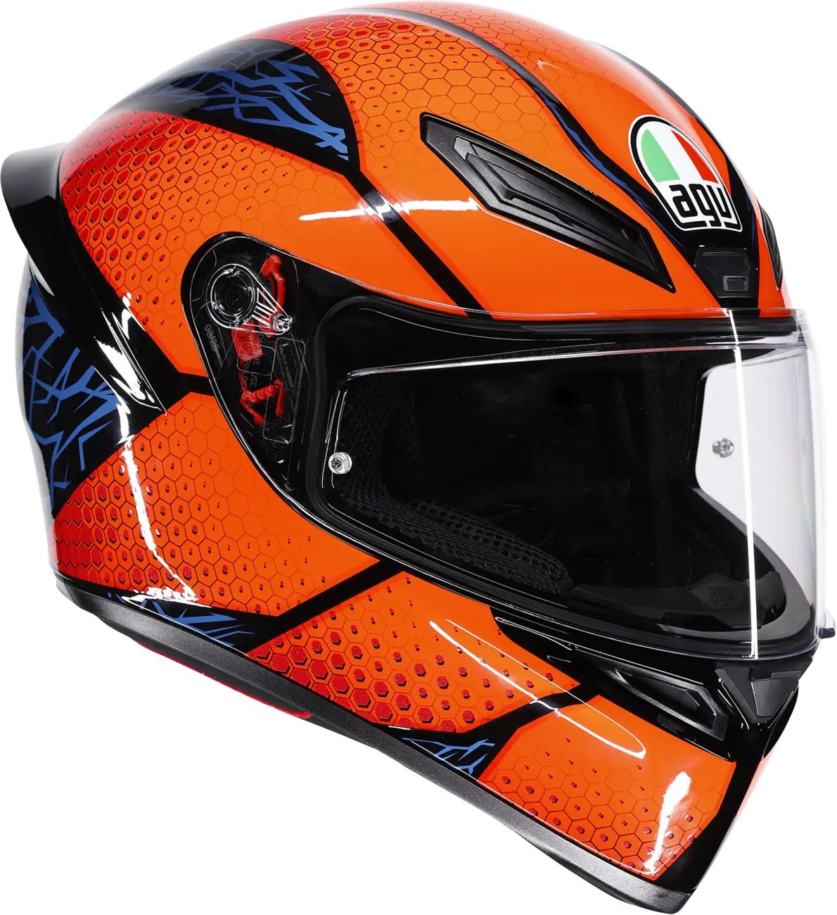 Agv K1 S Helmet - Speedarmor - Black/Orange/Blue - Small 2118394018-074-S 1