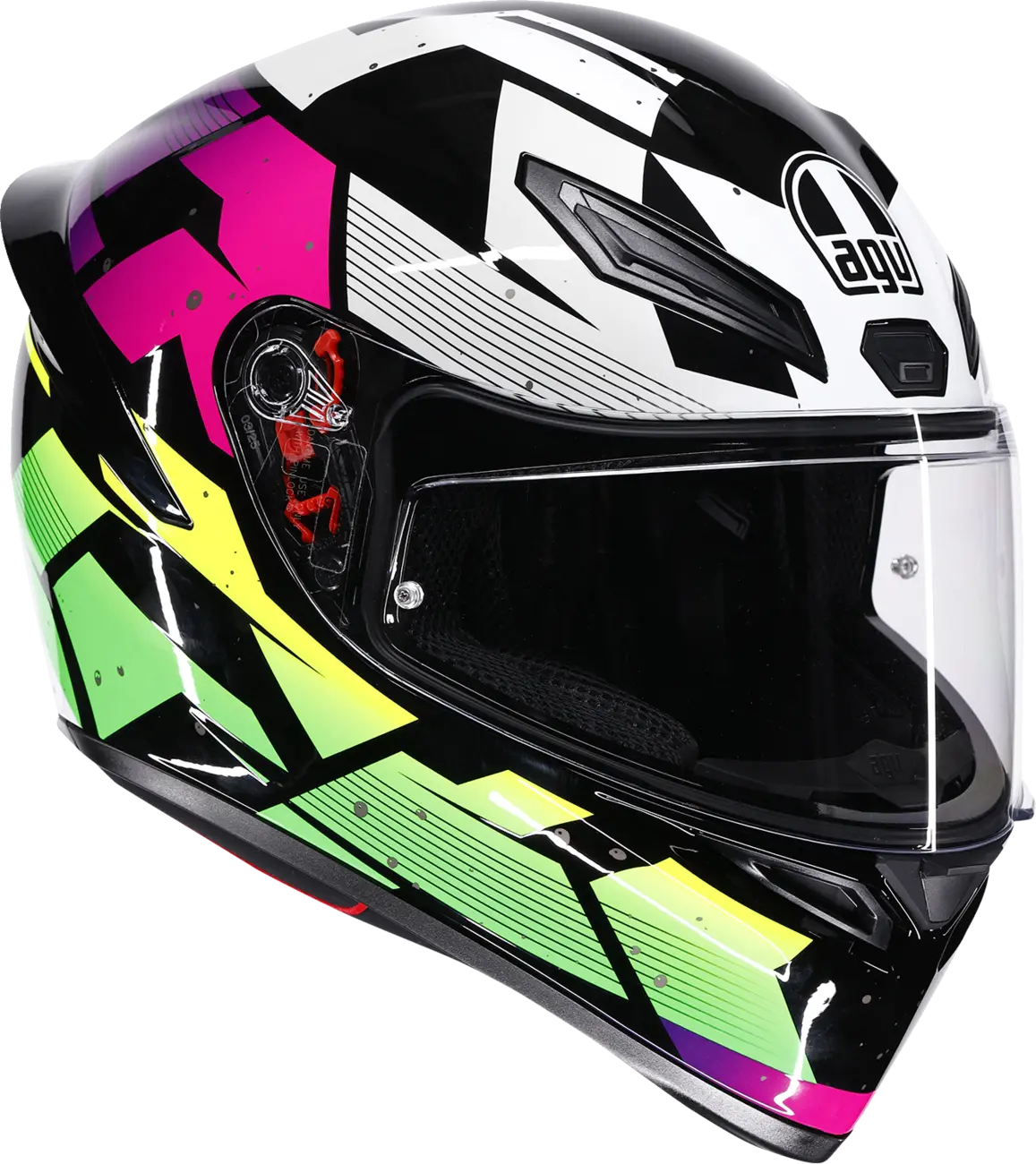 Agv K1 S Helmet - Punkpulse - Black/Purple/Lime - Small 2118394018-071-S 1