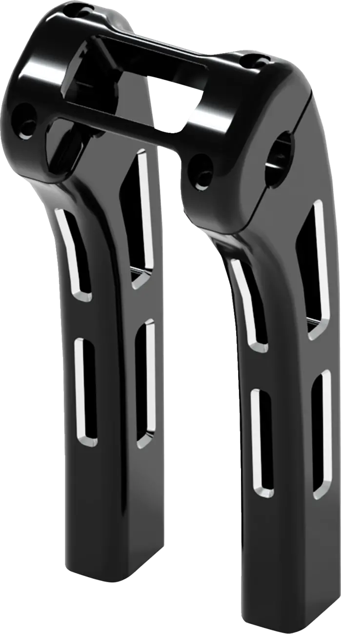 Magnum Shielding Ghost Risers - Softail Display Clamp - 10" - Black 2R-0110 1