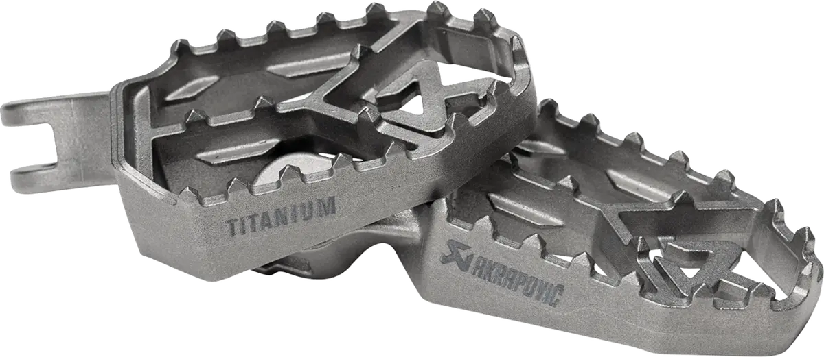 Akrapovic Adventure Foot Pegs - Titanium - Triumph F-T12t1 1