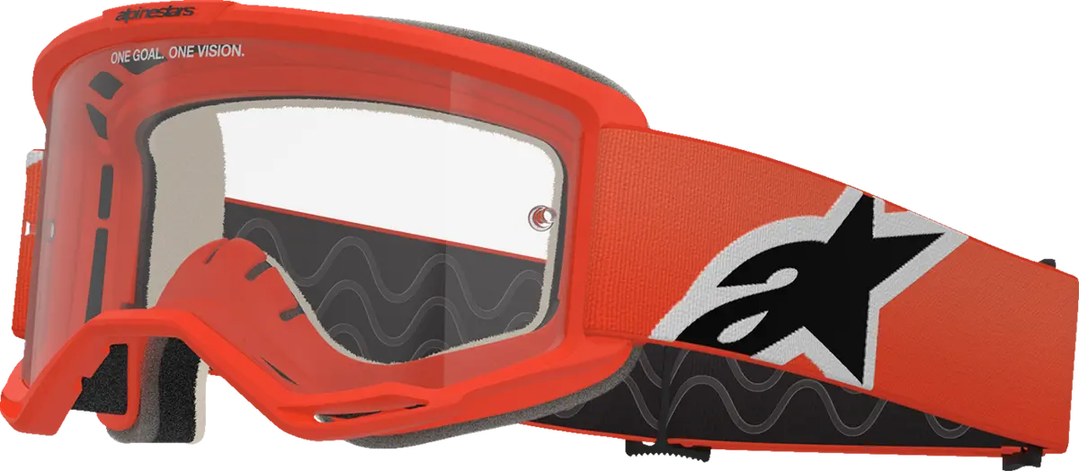 Alpinestars Goggles Vision 5 Goggle - Corp - Orange - Clear Lens 5101725-430 1