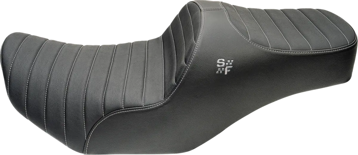Slyfox Chariot Seat - Silver Classic Stitch - Silver Logo - Flh/Flt '23.5-'26 4729B 2