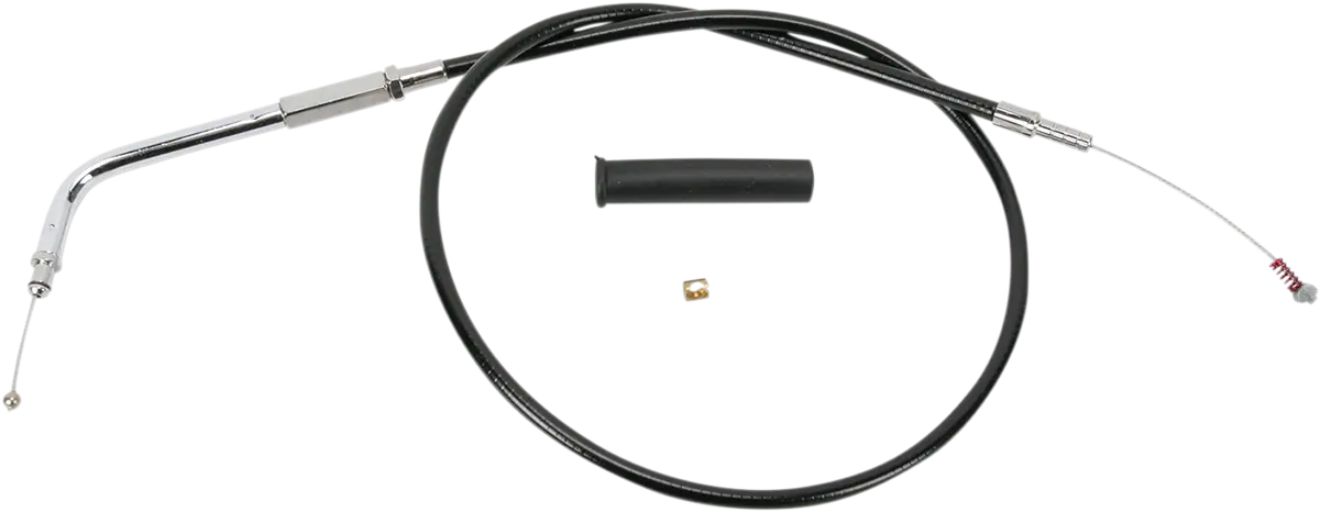 Drag Specialties Black Vinyl Idle Cable - 31-3/4" - Vinyl 4340800B 1