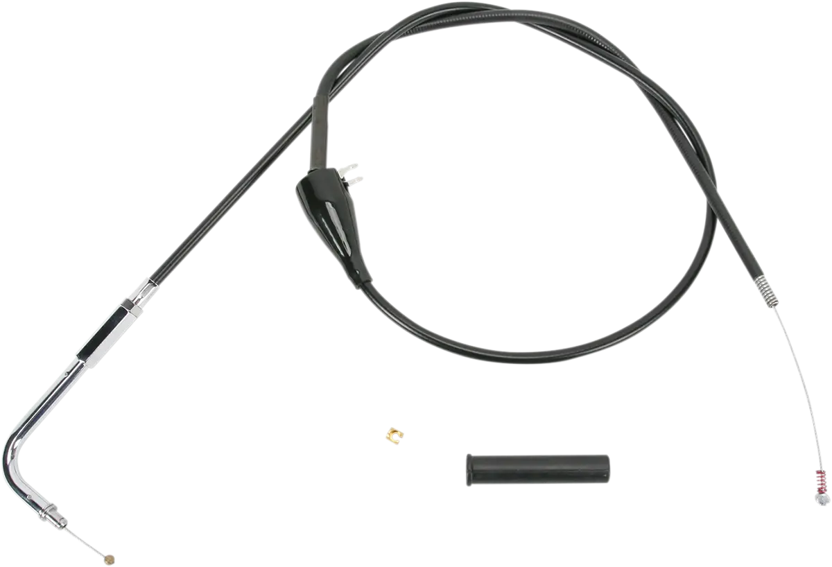 Drag Specialties Black Vinyl Idle Cable - 38" 4340600B 1