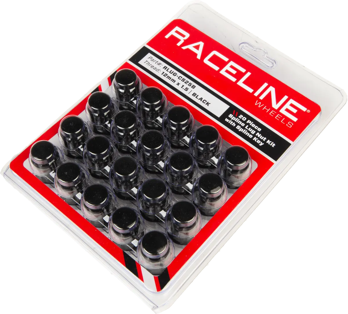 12Mmx1.50 Lock Style Lug 20/Pk Lock Style Lug Nuts Blk 1