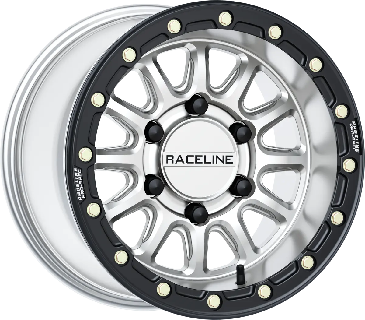Alpha Hyper Wheel 6/5.5 Hyper Silv/Blk 15X10 +25Mm 1