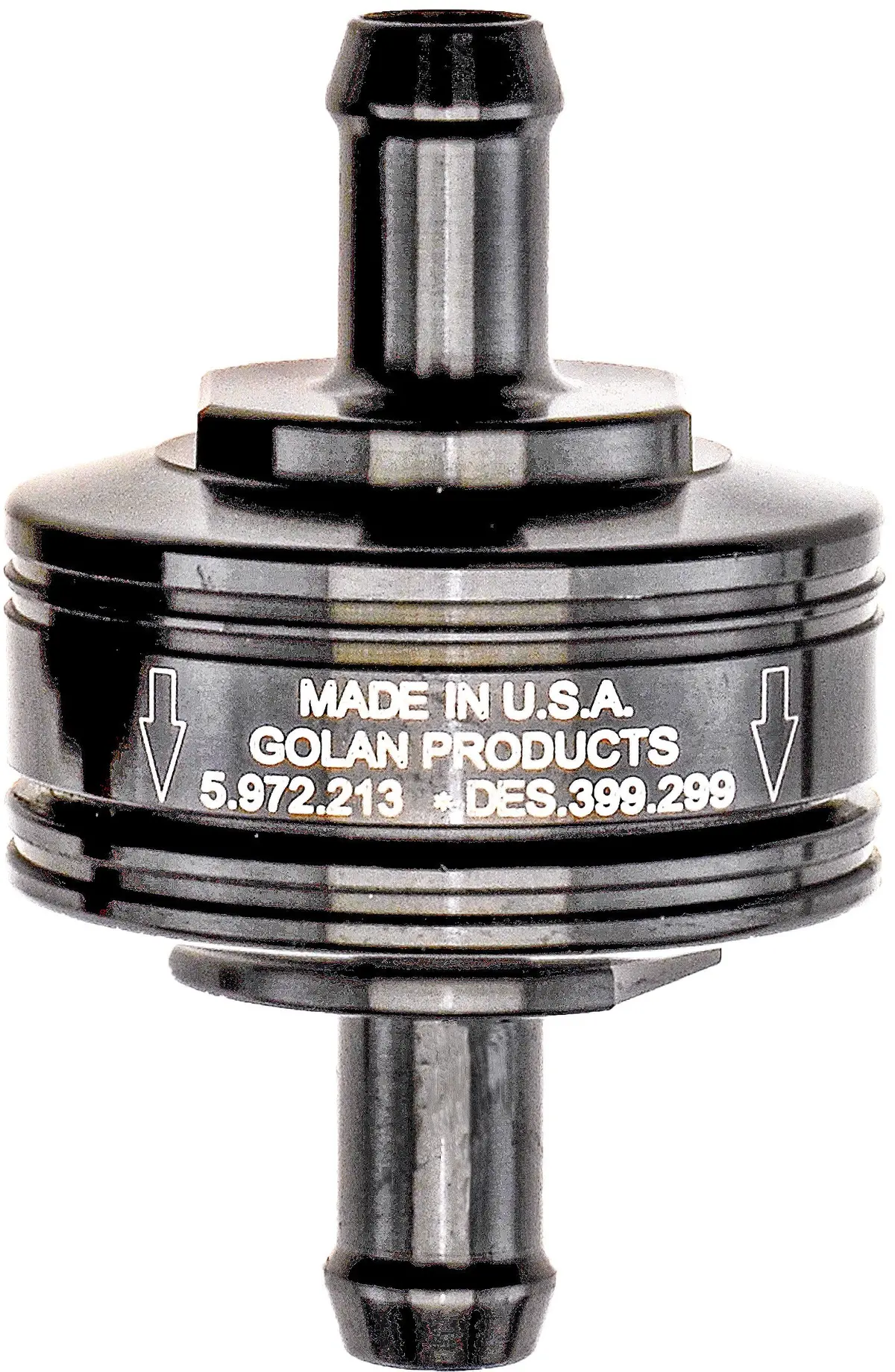 Super Mini Fuel Filter Black 5/16" Barb Fitting 1