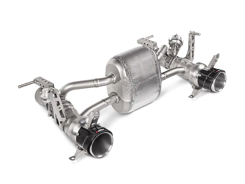 Akrapovic 16-17 Ferrari 488 Gtb/488 Spyder Slip-On Line (Titanium) W/ Carbon Tips 1