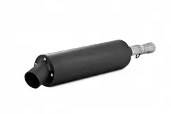 Single Slip On System W/ Utility Muffler Blk Hon 1