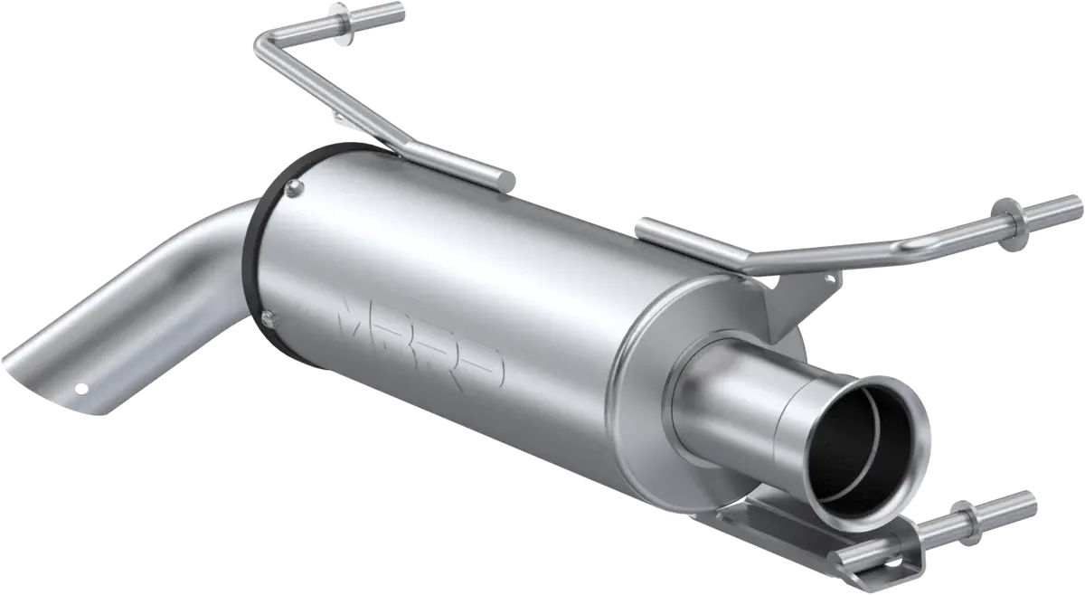 Single Slip On System W/ 5" Performance Muffler Chrome 1