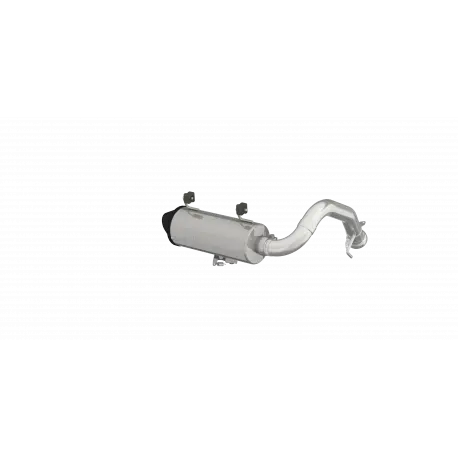 Single Slip On System W/ 5" Performance Muffler Blk Tip 1