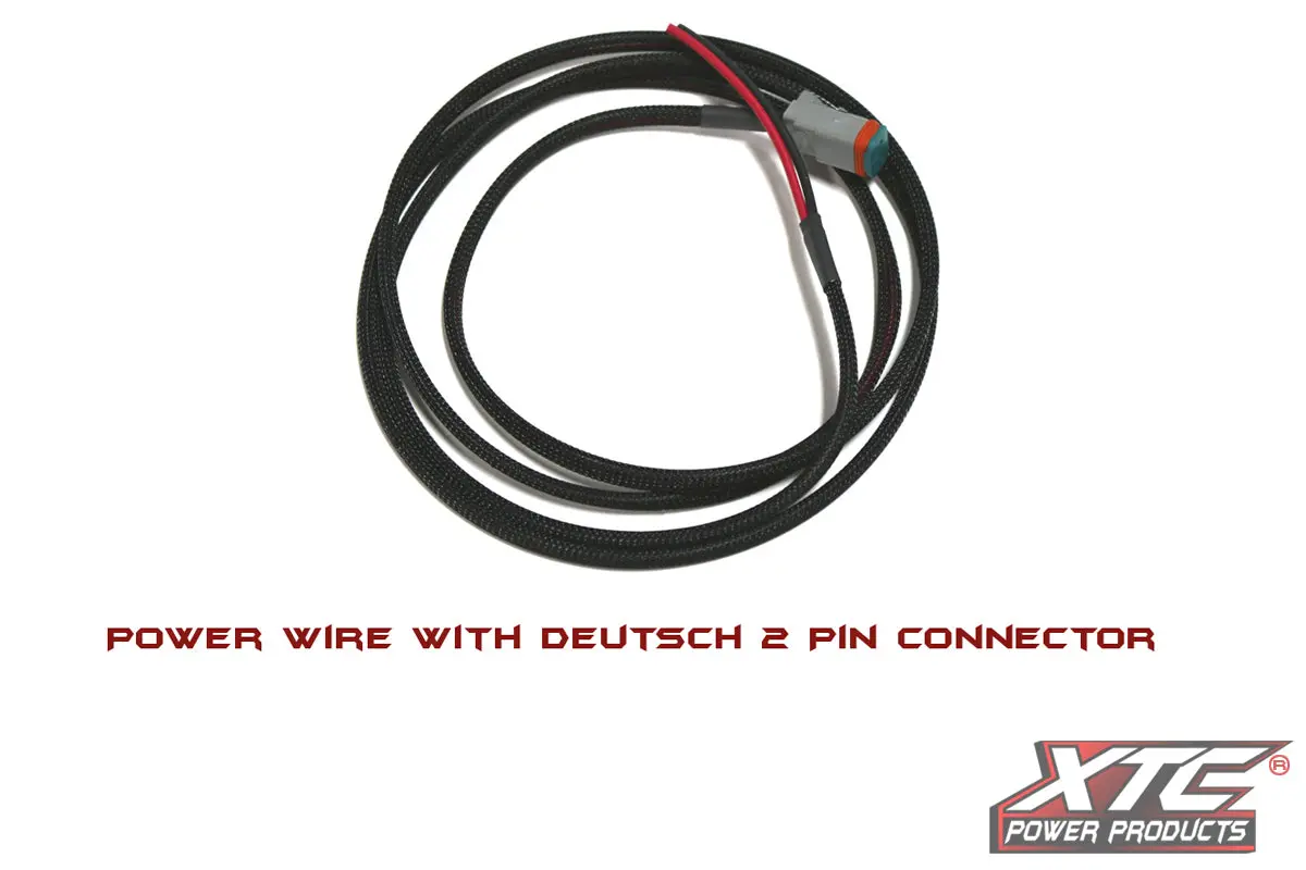 5' 18 Ga. Power Wire To 2 Pin Deutsch Connector 1