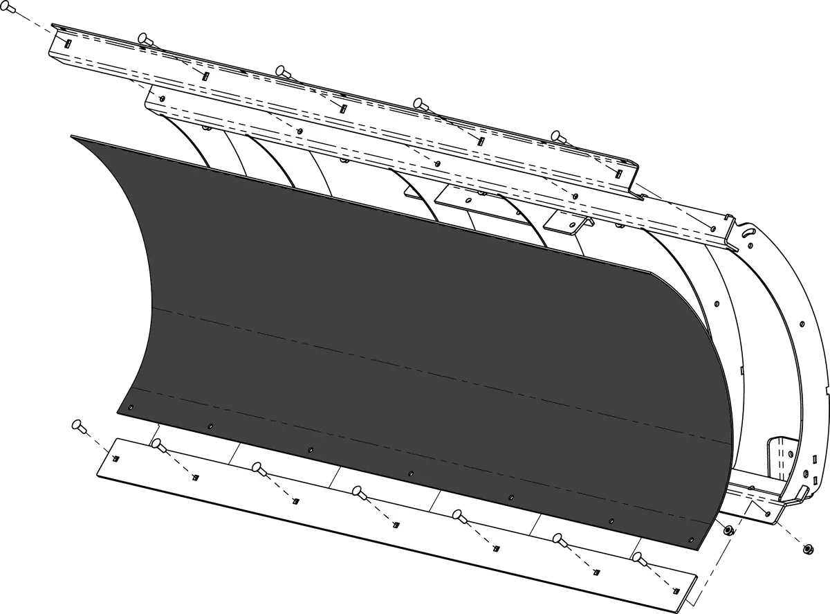 Poly Blade Replacement 72" Blade Face 1