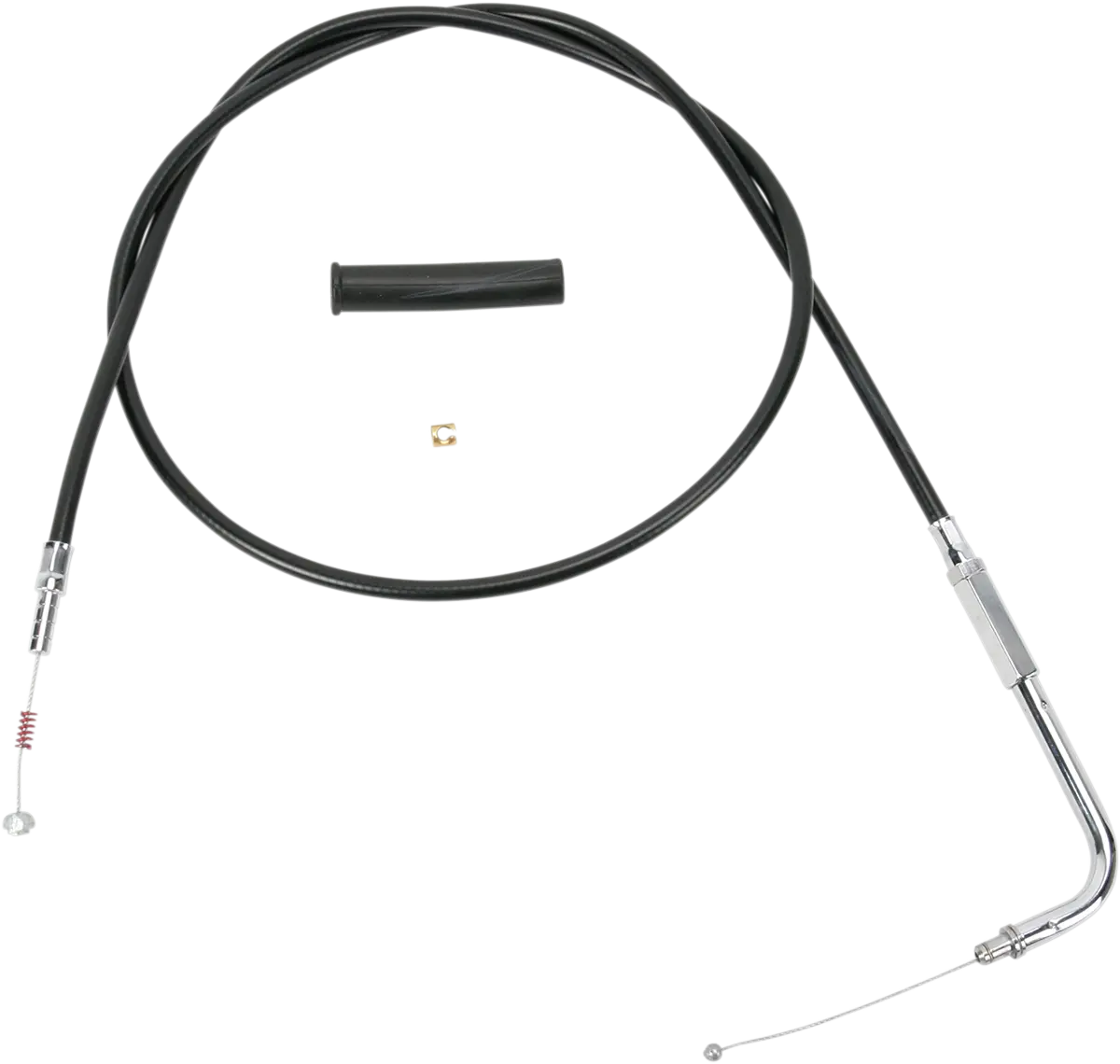 Drag Specialties Black Vinyl Idle Cable - 44" 4343144B 1
