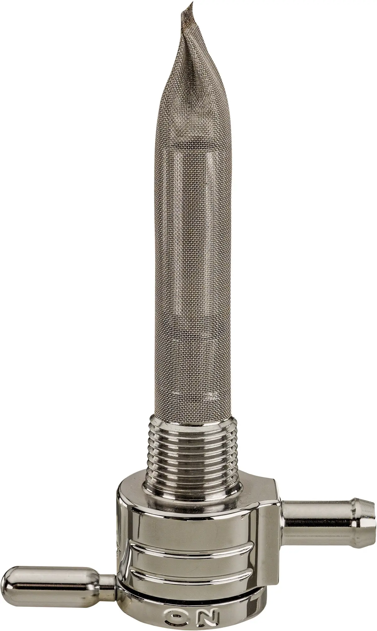 3/8 Npt Petcock Straight Chrome 5/16 Hose 1