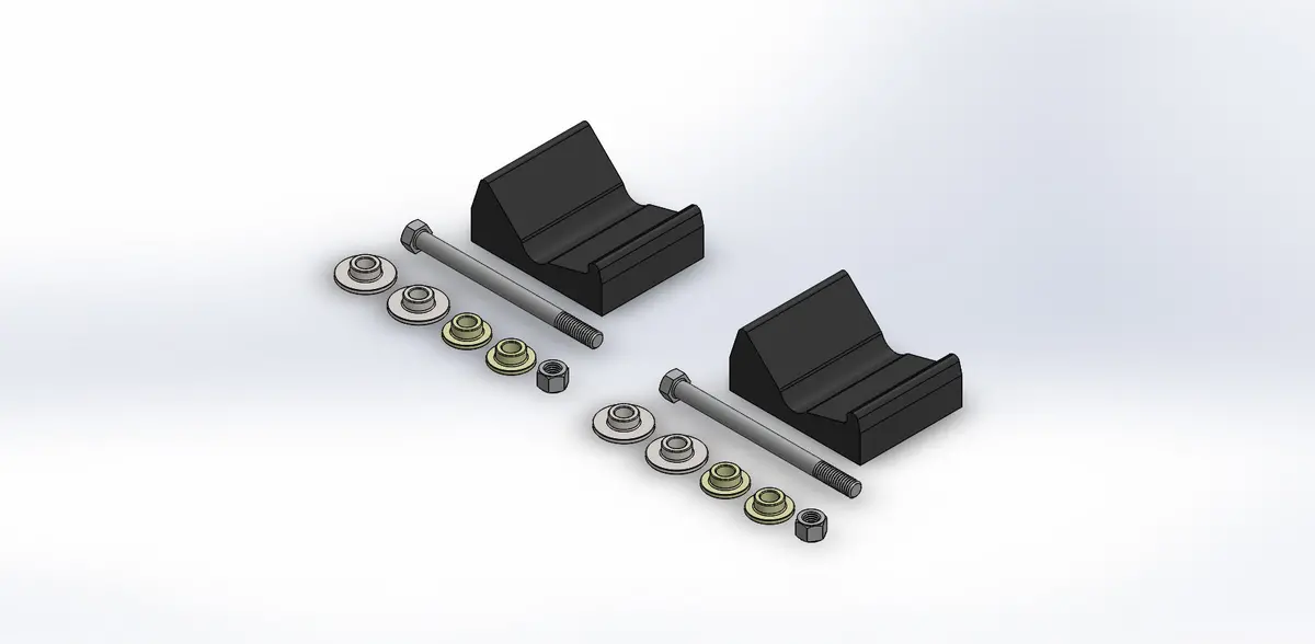 Pr /Sly Dog Mount Kit Pol Iq/ Iqr/ Fusion 3/8" 1