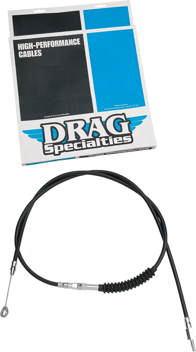 Drag Specialties High-Efficiency Black Vinyl Clutch Cable - 70-11/16" 4322408He 1