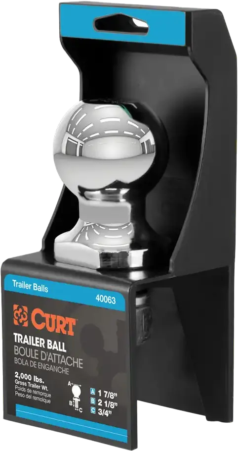1 7/8X3/4X2 1/8 Hitch Ball 1