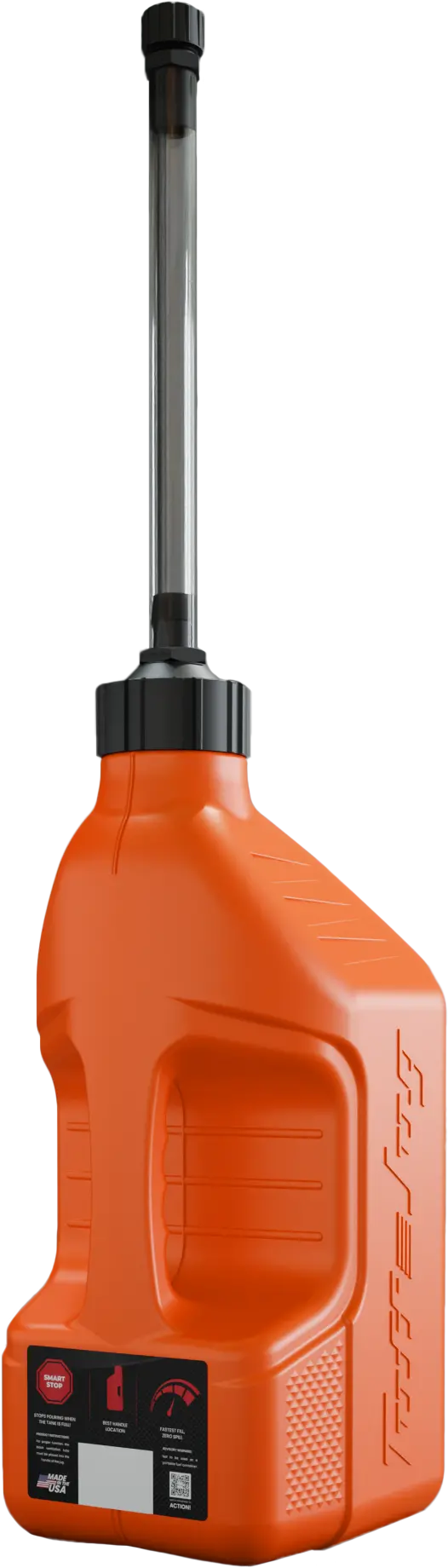 Utility Container Orange W/ Autostop Spout 2.5 Gal 1