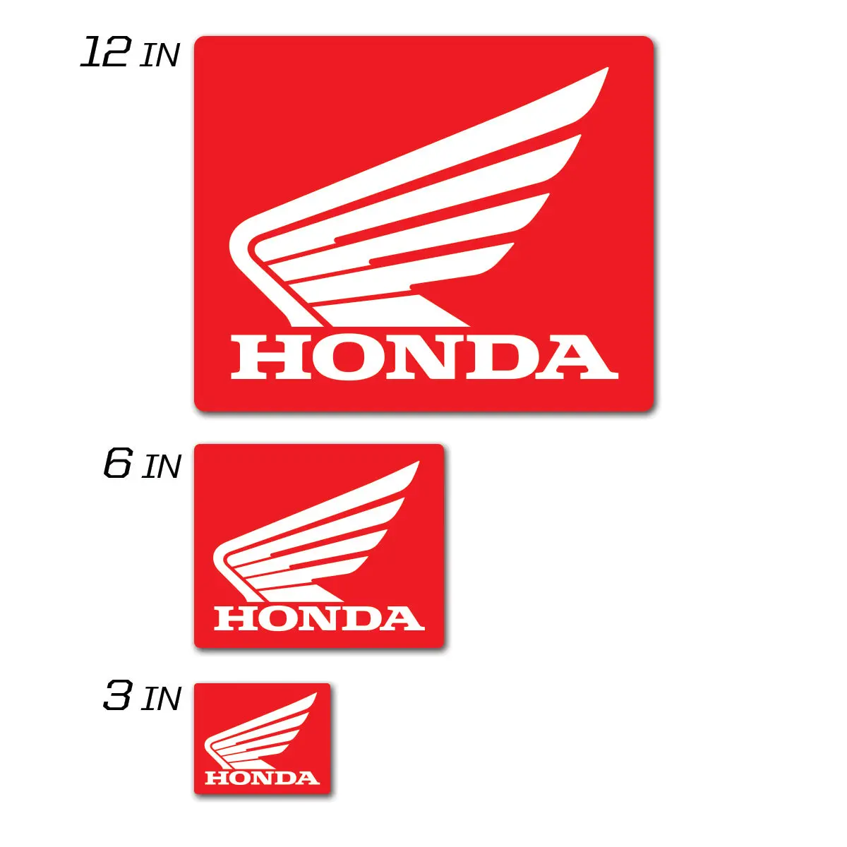 Honda Icon Decal 3" Squared Honda Icon Decal 3" Squared 1