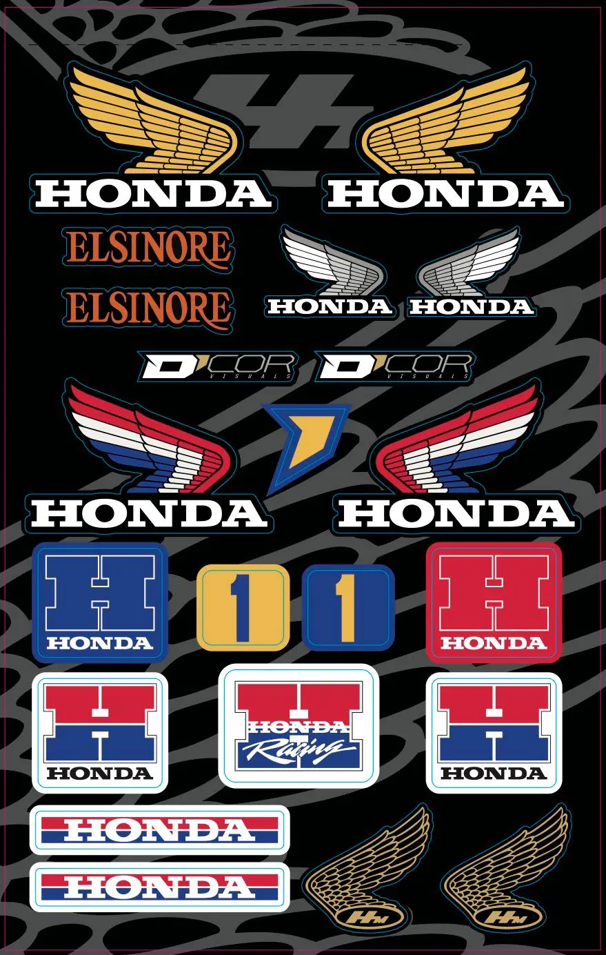 Decal Sheets Honda 1