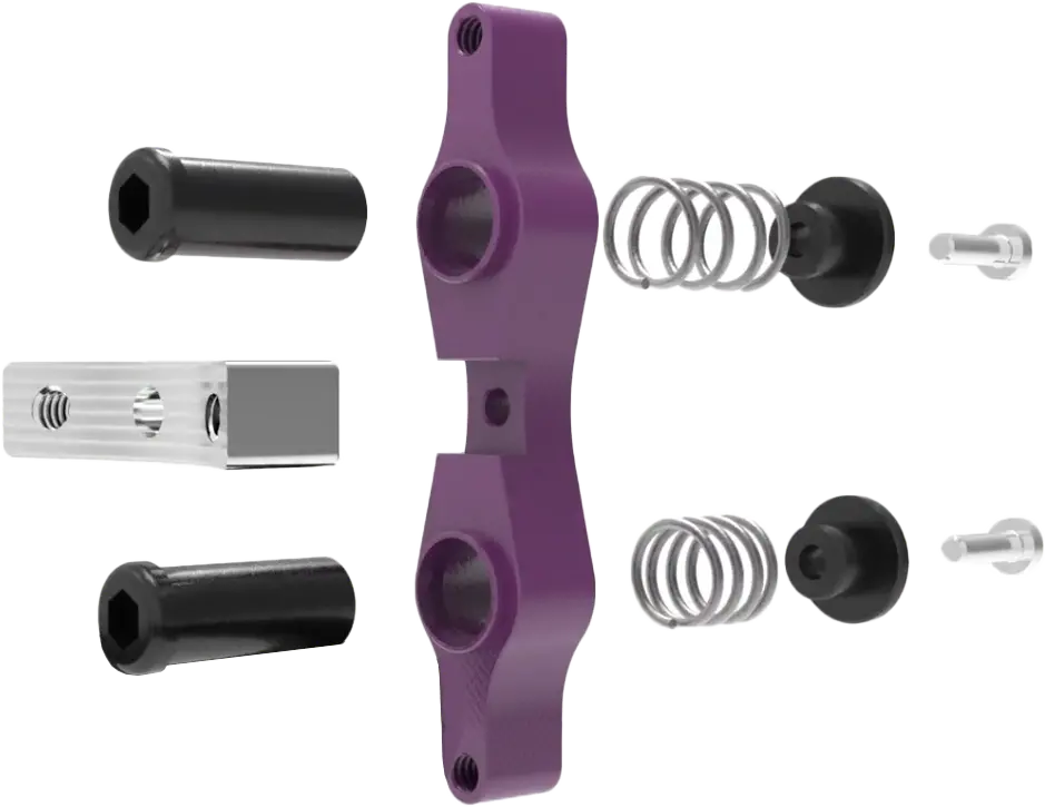 Tamer Double Button X Wing Purple 2
