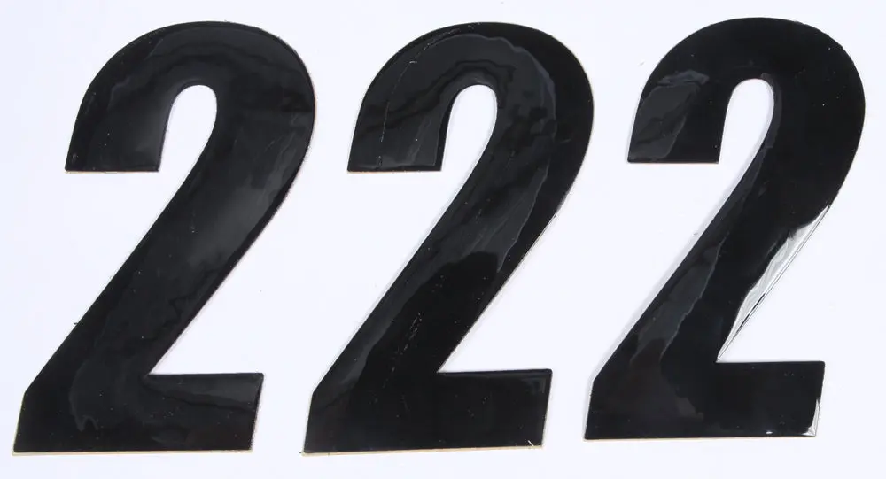 Number 2 Black 4" 3/Pk 1