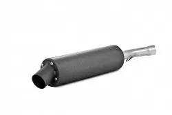 Single Slip On System W/ Utility Muffler Blk Suz 1