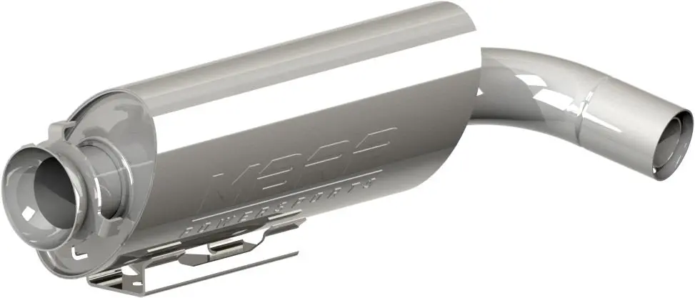 Single Slip On System W/ Oval Sport Muffler Chrome 1