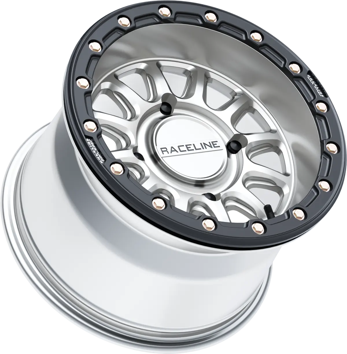 Alpha Hyper Wheel 4/156 Hyper Silver/Blk 15X10 (+10Mm) 2