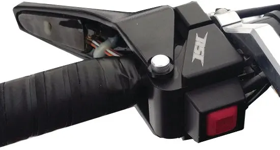 Billet Throttle Block W/ Push Button Kill Switch Pol 1