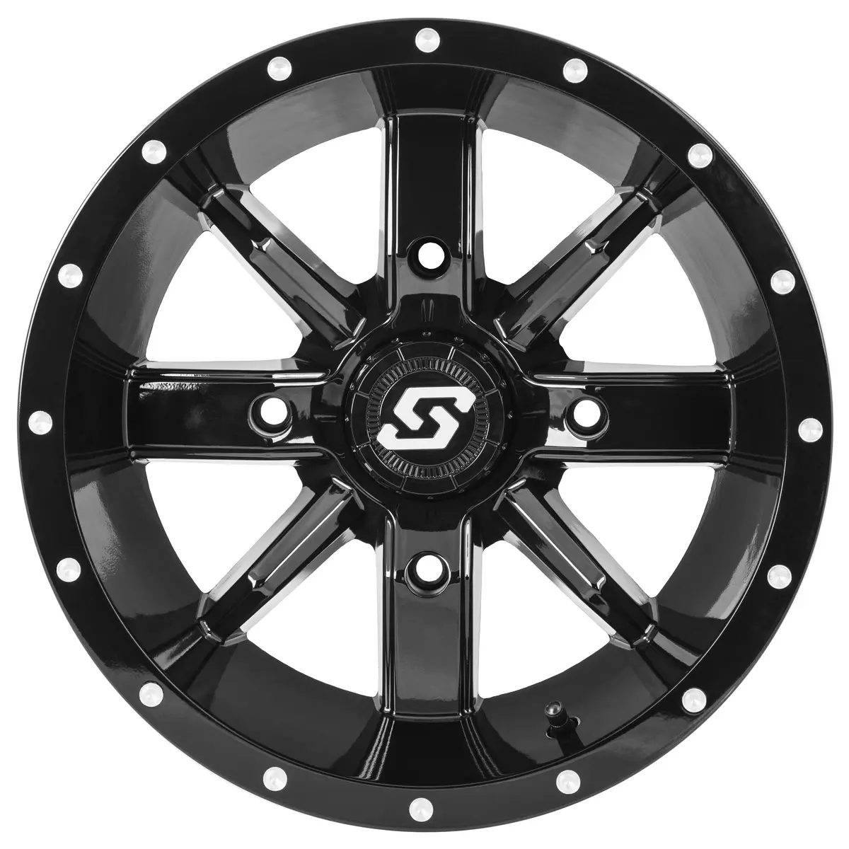 Hollow Point Wheel 14X8 4/110 4+4 (0Mm) Black 2