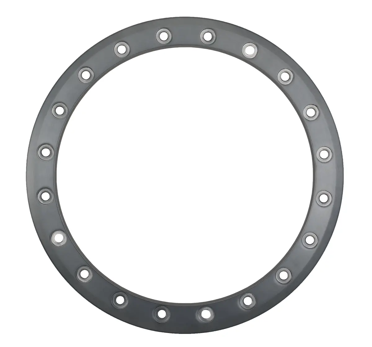 Sb8 Sb9 15" Beadlock Ring 10Mm 20 Hole Gloss Brushed Gry 1
