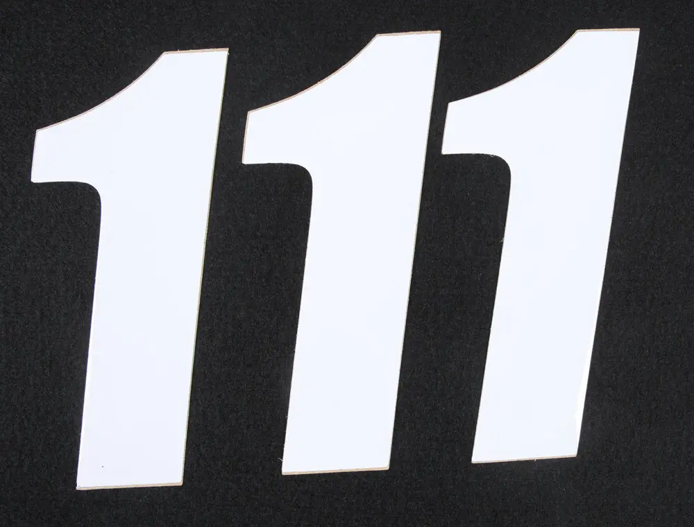 Number 1 White 6" 3/Pk 1
