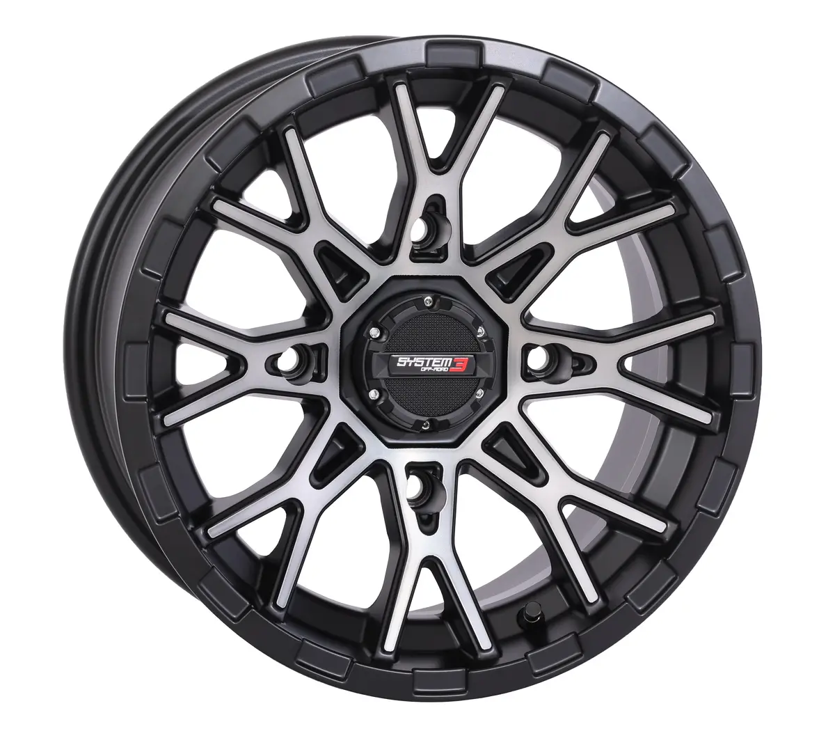 St6 Wheel 12X7 4+3 (+10Mm) 4/110 Matte Dark Tint 1