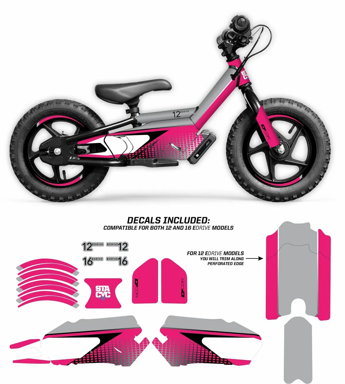 Graphic Kit Stacyc Pink Graphic Kit Stacyc 12" & 16" 2