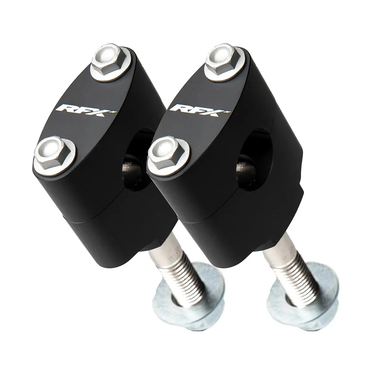 Handlebar Mount Kit 1 1/8" Black Hon/Kaw 1