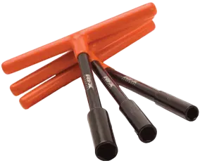 T Bar Set Black/Orange 8Mm/10Mm/12Mm 1
