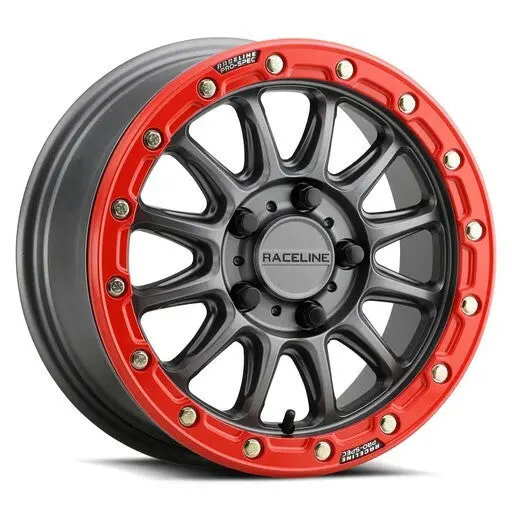 Alpha Bdlk 15X10 5/4.5 (+25Mm) Gunmetal/Red 1